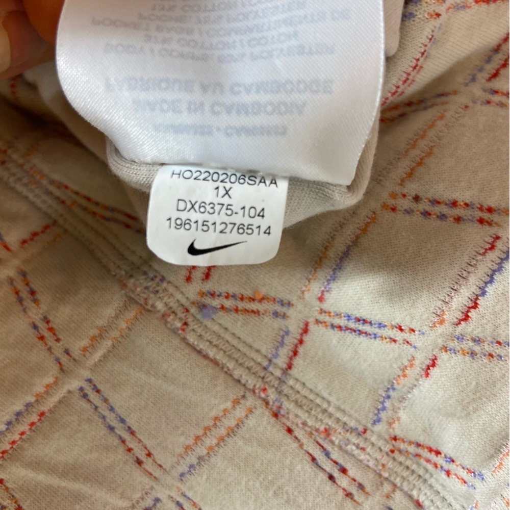 Nike Women's Reversible Quilted Pink Space Dyed Yoga Robe Jacket Therma-Fit 1X - Picture 14 of 16